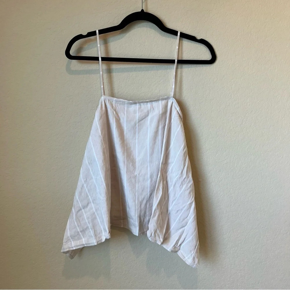 Leith Linen Striped tank top